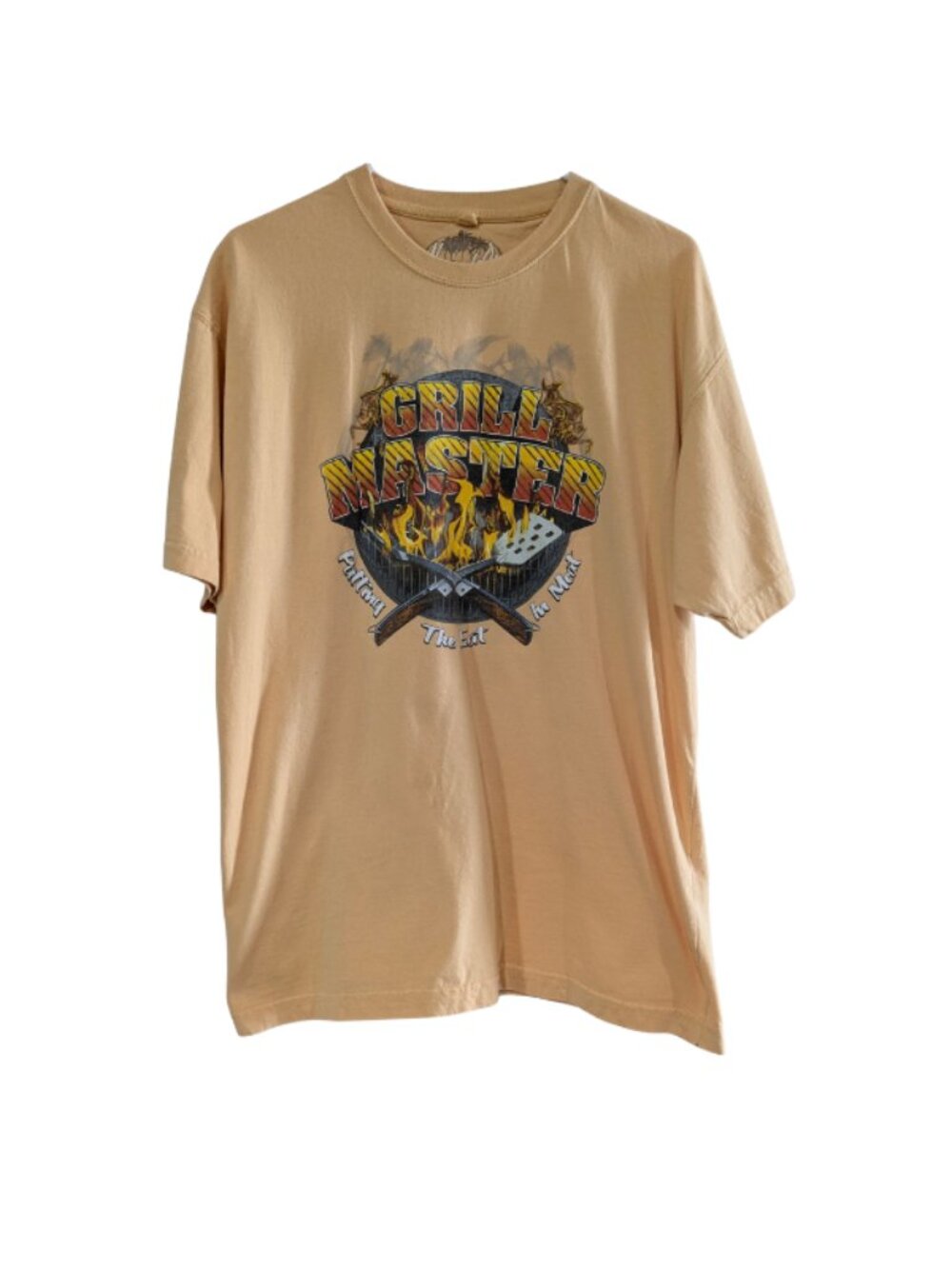 Newport Blue Men's Grill Master Graphic T-Shirt, Tan, Size Large, Cotton